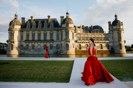 Valentino chose Château de Chantilly as the backdrop for its 2023 show.