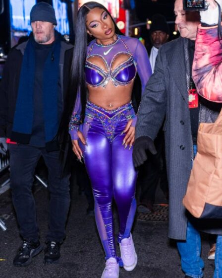 Megan Thee Stallion in NYC on New Year's Eve