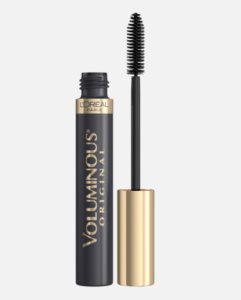 L'Oreal Paris Makeup Voluminous Original Volume Building Mascara, black and gold tube and wand