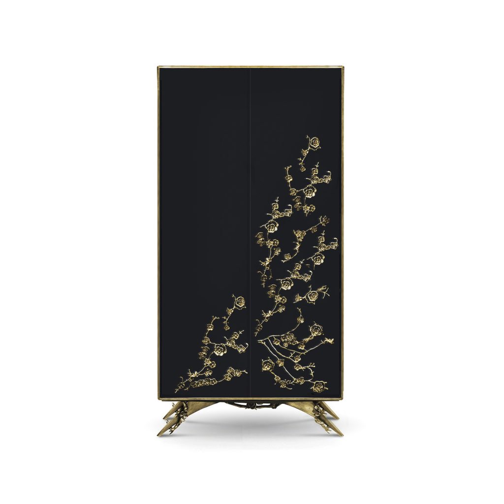 spellbound armoire with floral lace design koket luxury furniture