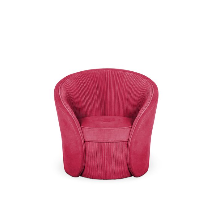 bloom iii arm chair viva magenta flower inspired furniture
