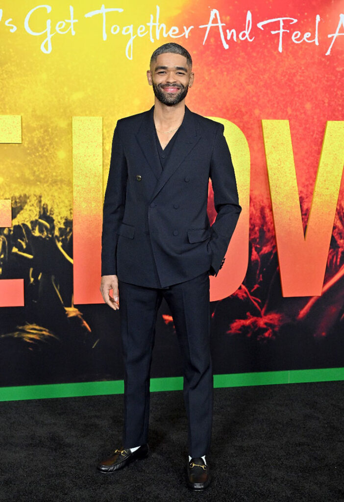 Kingsley Ben-Adir attends the 'Bob Marley: One Love' LA Premiere