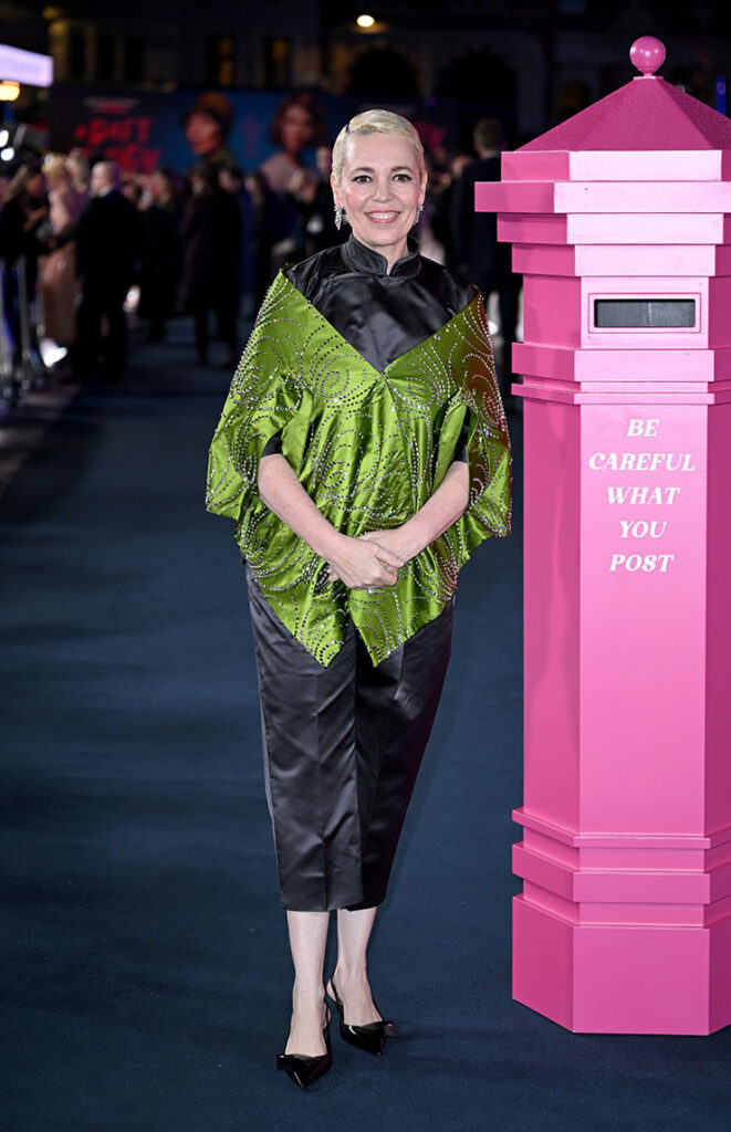 Olivia Colman attends the European Premiere of "Wicked Little Letters"