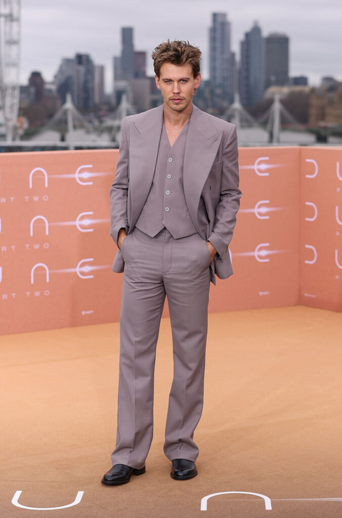 Austin Butler Wore Louis Vuitton To The 'Dune: Part Two' London Photocall