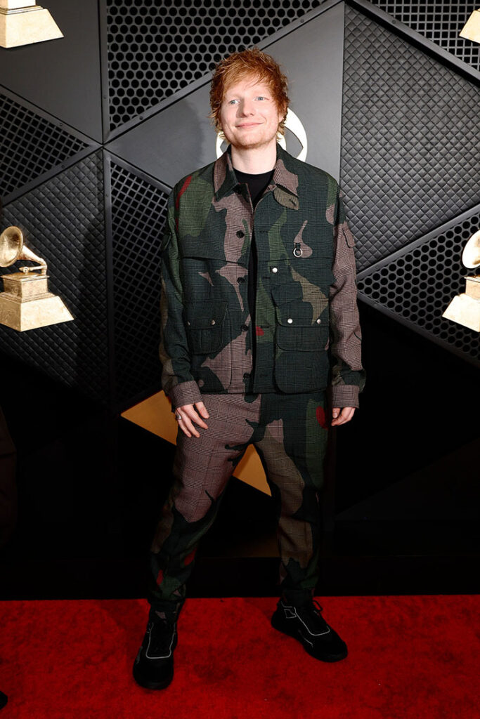 Ed Sheeran at the 2024 Grammy Awards.