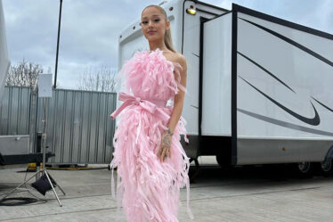 Ariana Grande Wore Balenciaga Haute Couture On The Set Of 'Wicked'