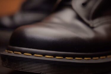 Close up of Dr Martens Stitching