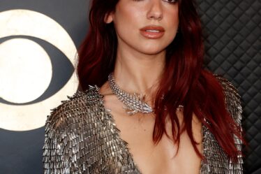 Dua Lipa Is a Sparkly Disco Ball on the Grammys Red Carpet
