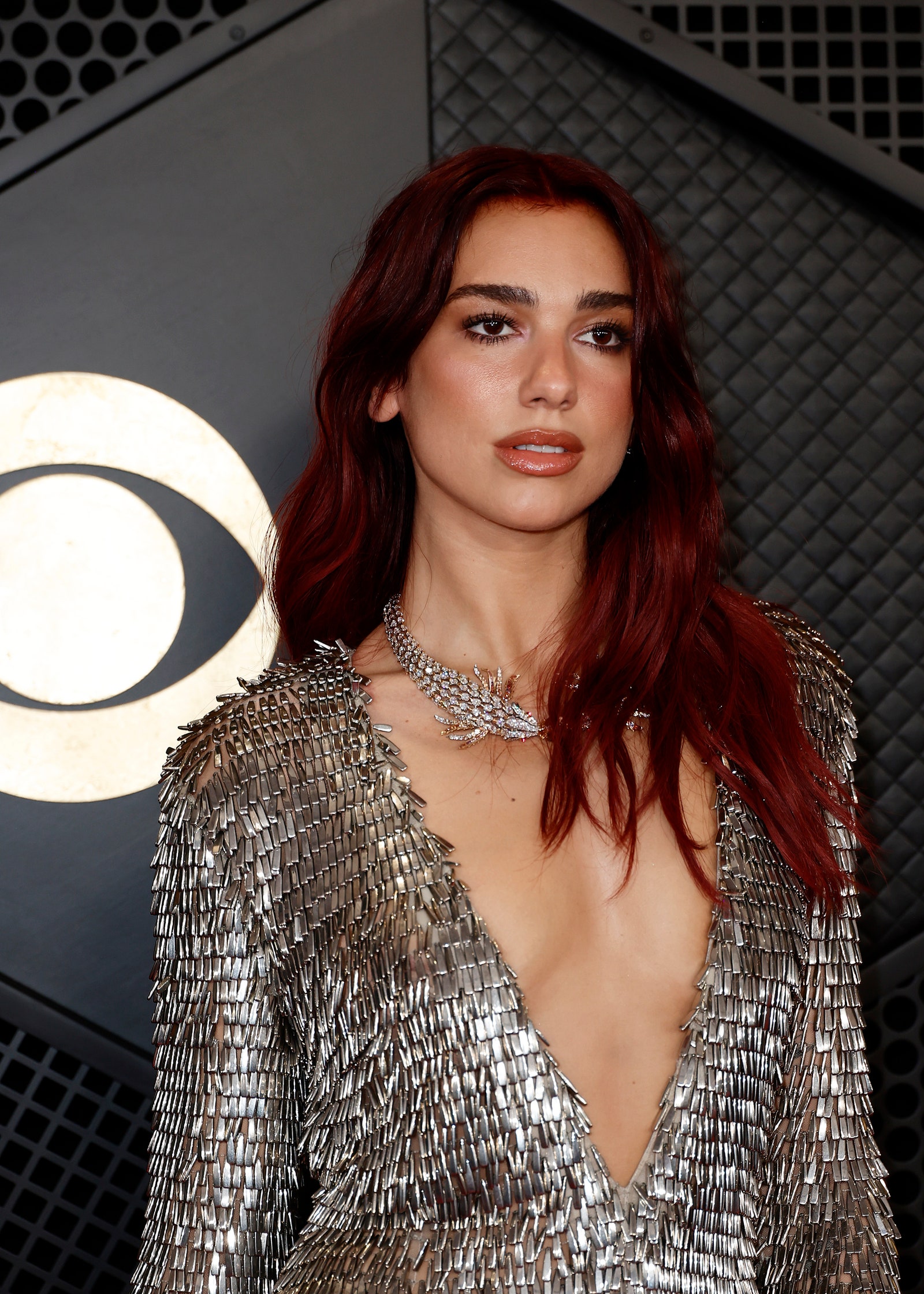 Dua Lipa Is a Sparkly Disco Ball on the Grammys Red Carpet