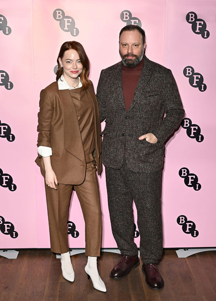Emma Stone and director Yorgos Lanthimos attend the UK Special Screening of Searchlight Pictures', 'Poor Things' at BFI Southbank