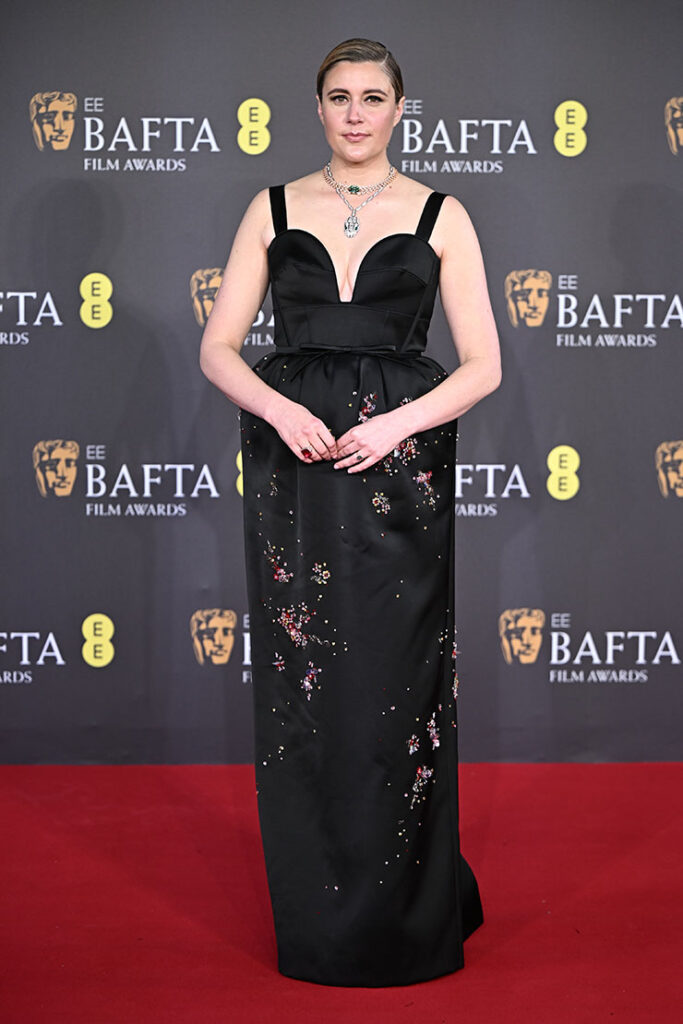 Greta Gerwig Wore Erdem To The 2024 BAFTAs