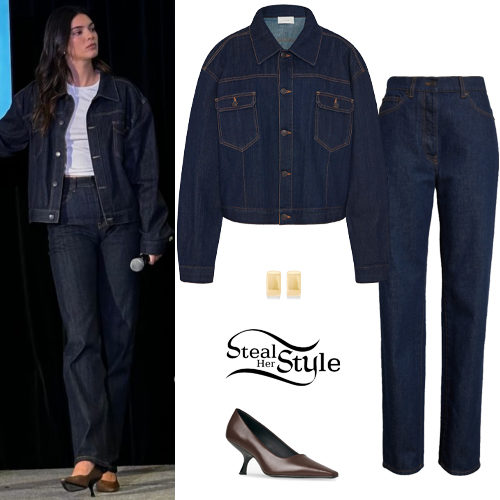 Kendall Jenner: Denim Jacket and Pants