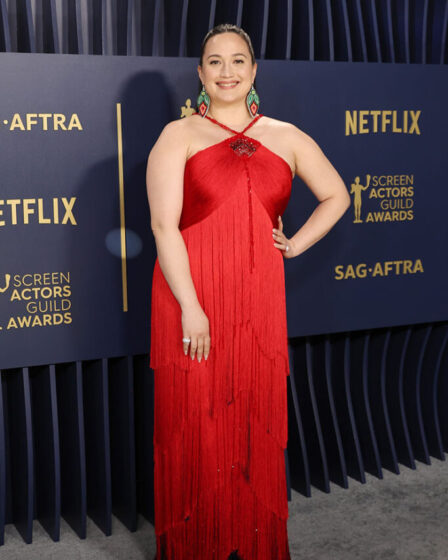 Lily Gladstone Wore Armani Privé To The 2024 SAG Awards