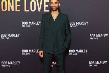 Kingsley Ben-Adir attends the Paris Premiere of "Bob Marley: One Love"