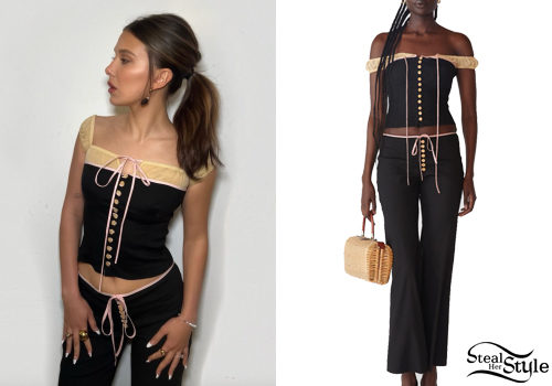 Millie Bobby Brown: Corset Top and Pants