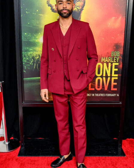 Kingsley Ben-Adir attends Paramount's "Bob Marley: One Love" New York screening