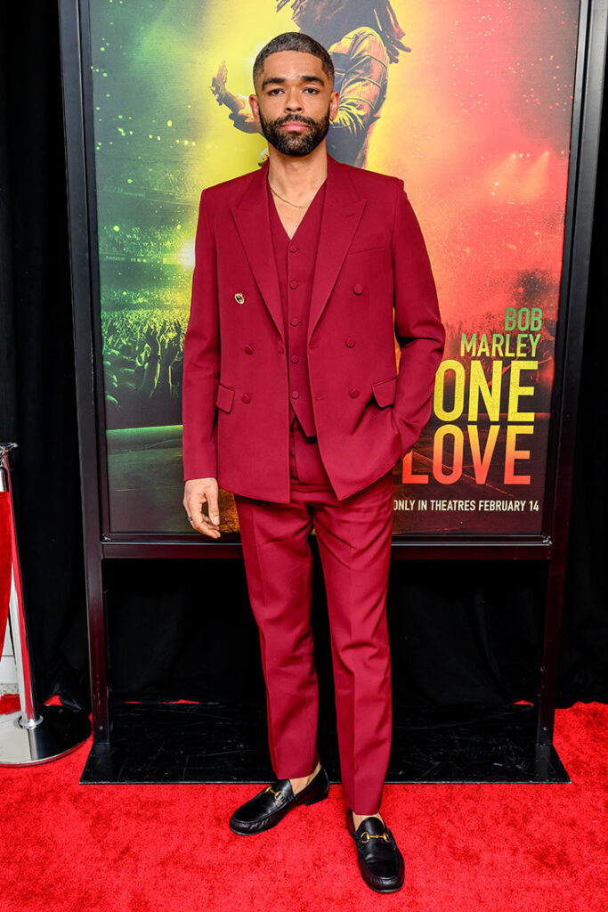 Kingsley Ben-Adir attends Paramount's "Bob Marley: One Love" New York screening