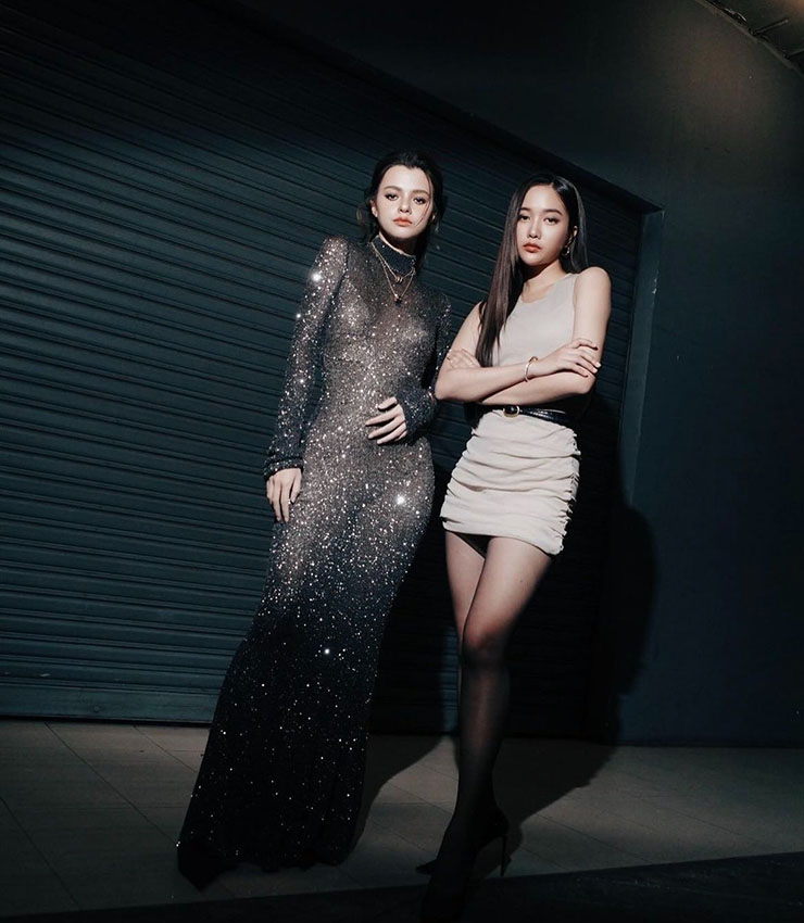 Rebecca Patricia Armstrong Wore Balenciaga & Freen Wore Saint Laurent To The Japan Expo Thailand 2024