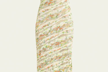 Simone Ashley's Ulla Johnson Dune Floral Pastel Short-Sleeve Knit Dress