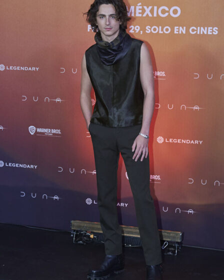 Timothée Chalamet Wore Hermès to the 'Dune: Part Two' Mexico Photocall