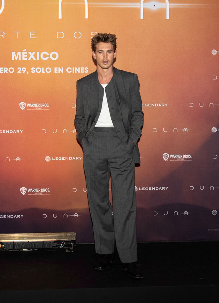 Austin Butler Wore Givenchy to the 'Dune: Part Two' Mexico Photocall