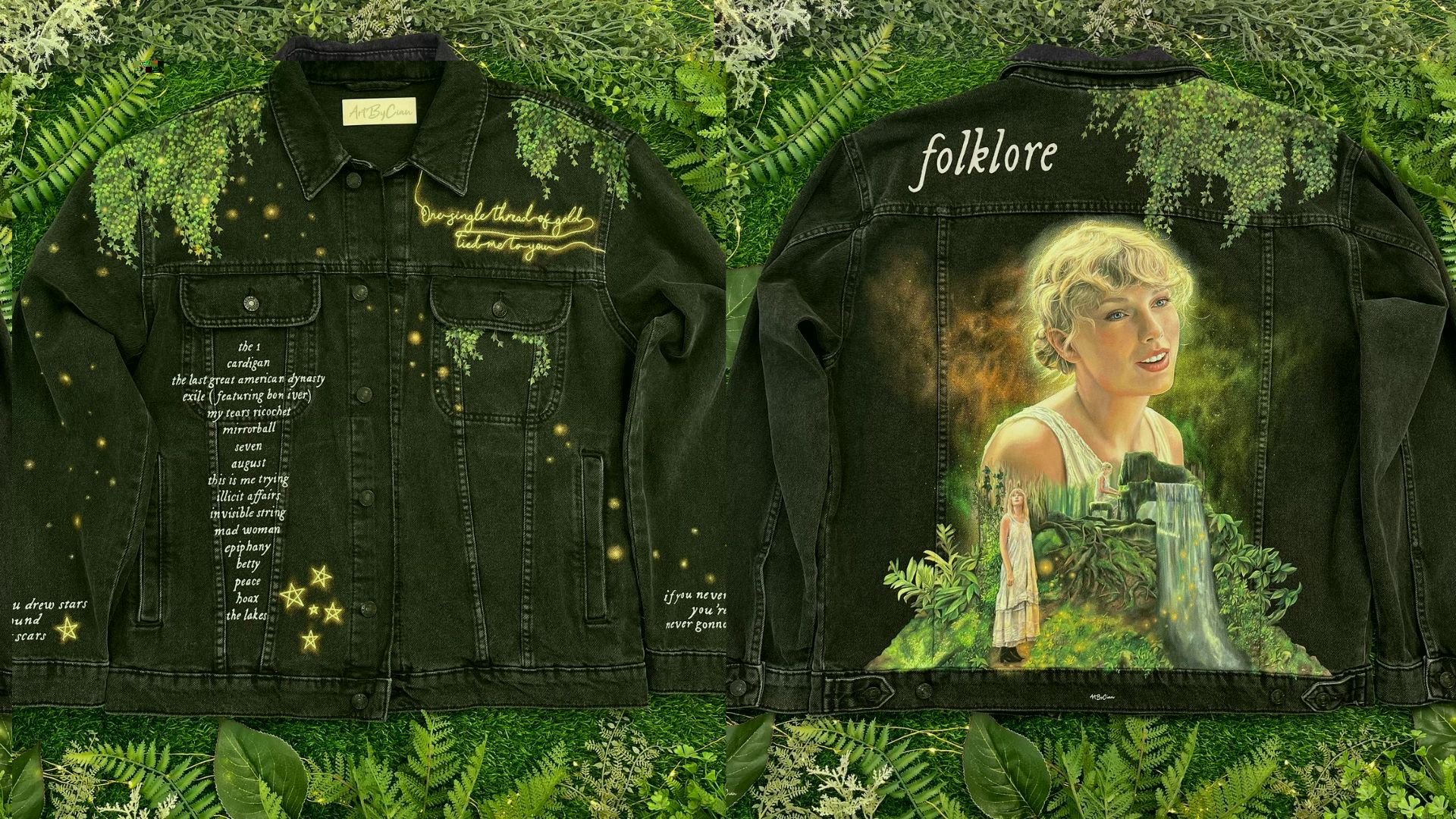 hand painted taylor swift jackets
