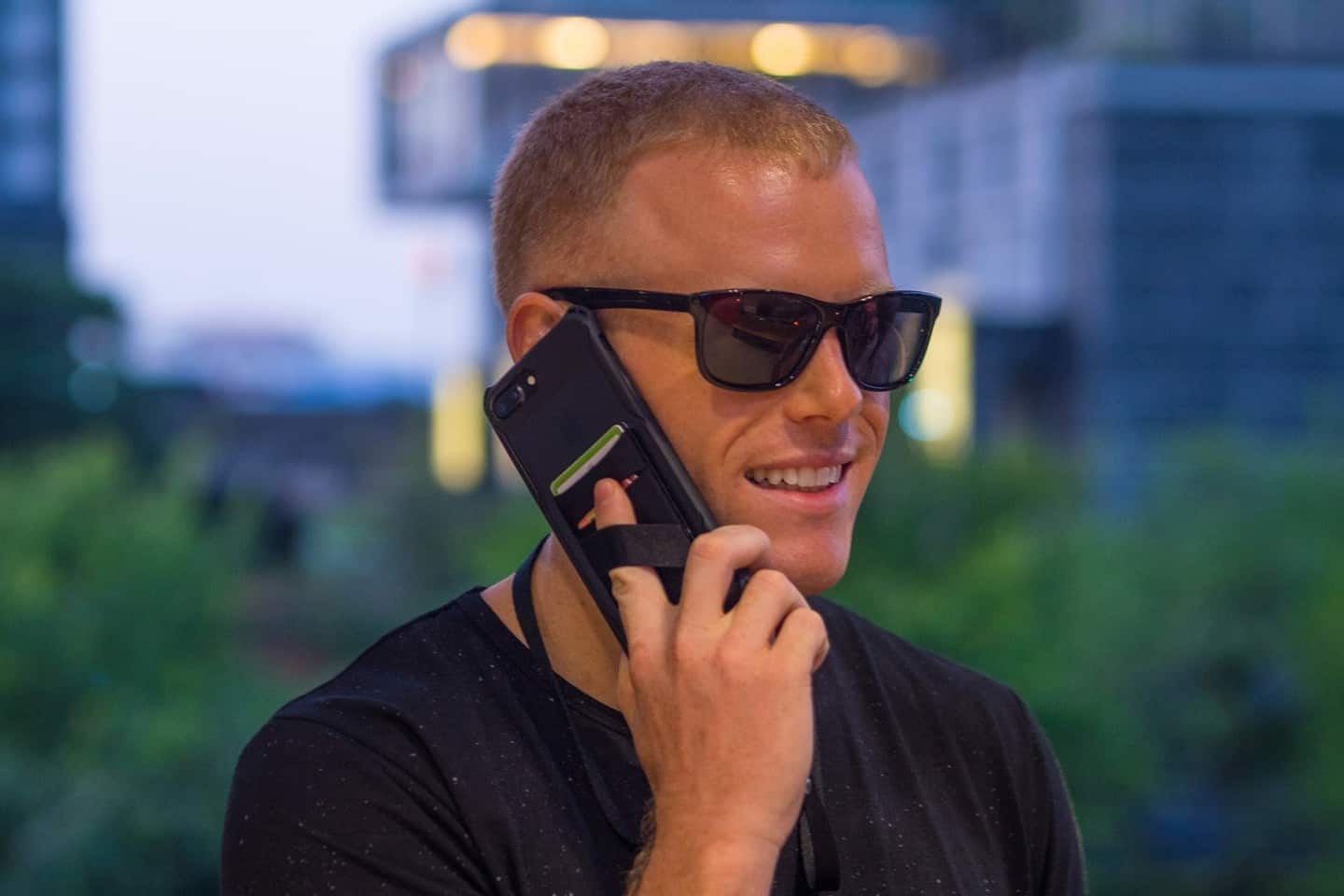 Mobile Phone With The Sticky Wallet