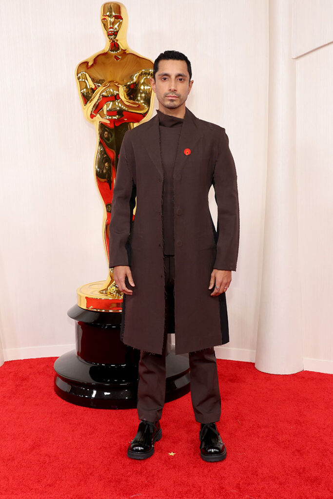 Riz Ahmed at the 2024 Oscars. 