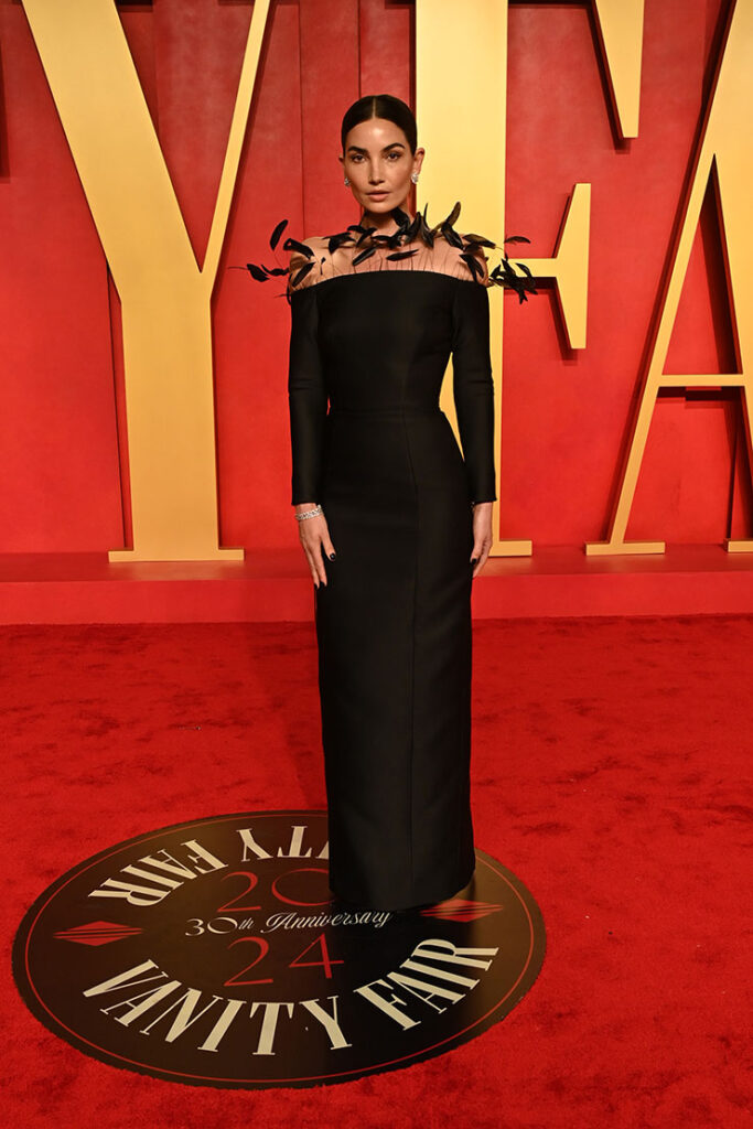 Lily Aldridge attends the 2024 Vanity Fair Oscar Party
