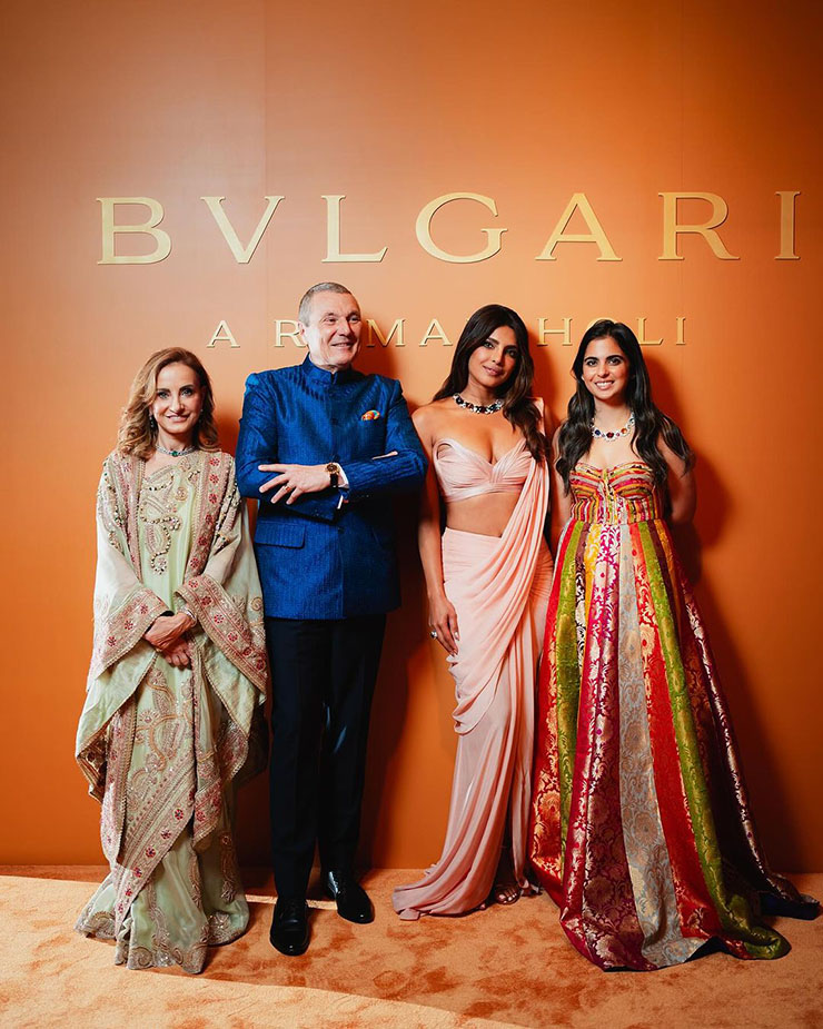 Priyanka Chopra Wore Gaurav Gupta Couture To Bulgari 's 'A Roman Holi Party'