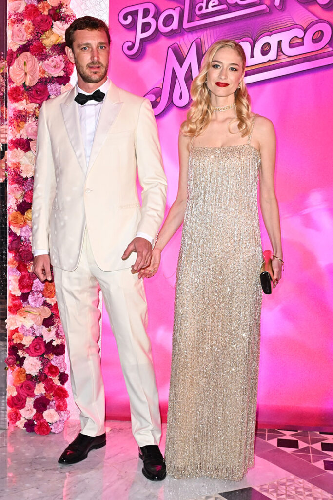 Pierre Casiraghi and his wife Beatrice Borromeo attend the Rose Ball 2024 