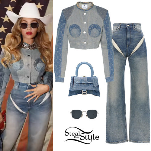 Beyoncé: Denim Jacket and Jeans