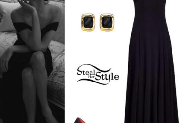 Kendall Jenner: Black Dress and Pumps