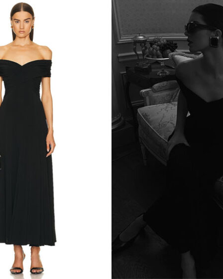 Kendall Jenner's Khaite Bruna Black Dress