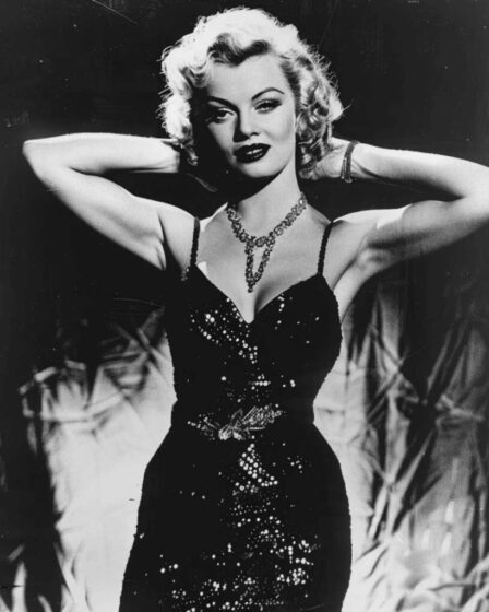 Marilyn Monroe in a glamorous black dress