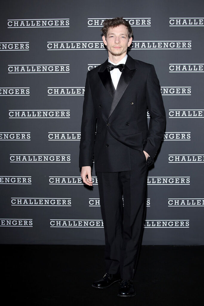 Mike Faist attends the premiere of the movie "Challengers" 