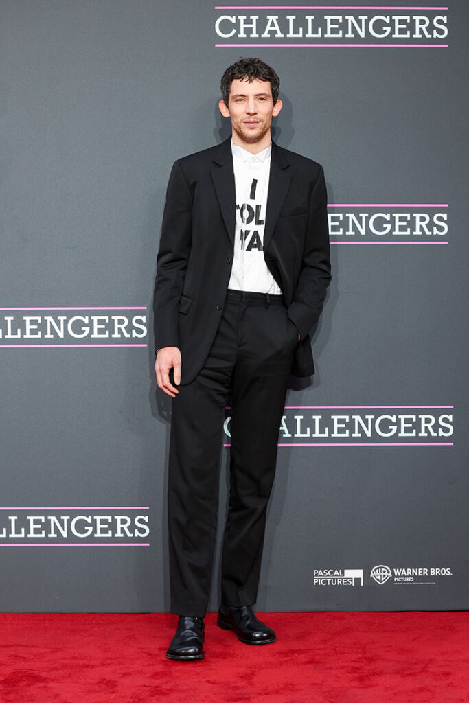 Josh O'Connor attends the UK premiere of "Challengers"