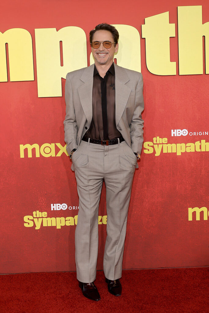 Robert Downey Jr. attends the Los Angeles Premiere of HBO Original Limited Series "The Sympathizer" 