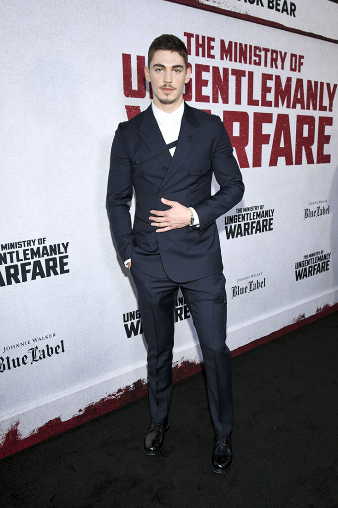 Hero Fiennes Tiffin at the New York premiere of "The Ministry of Ungentlemanly Warfare" 