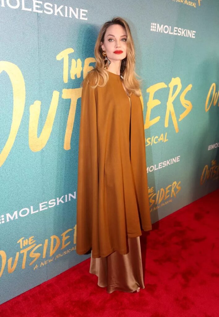 Angelina Jolie Wore Chloé x Atelier Jolie To 'The Outsiders' Opening Night