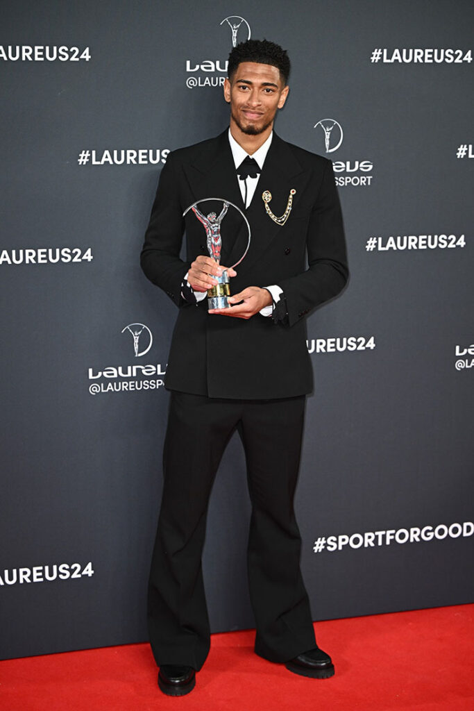 Jude Bellingham at the 2024 Laureus World Sport Awards Madrid