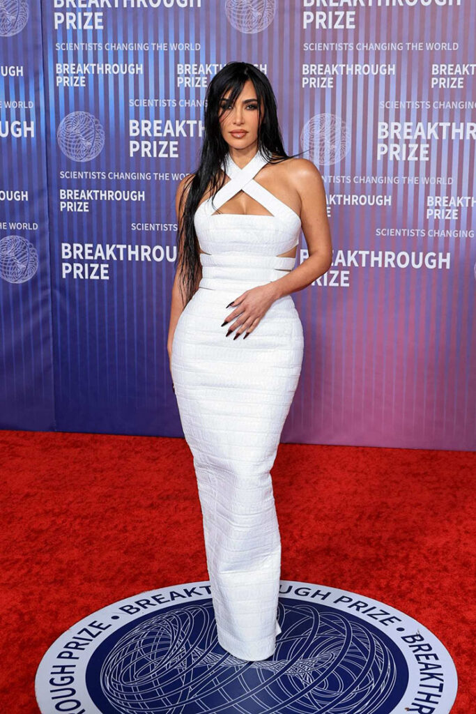 Kim Kardashian Wore Alaïa To The 2024 Breakthrough Prize Ceremony