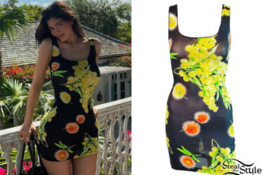 Kylie Jenner: Floral Mini Dress
