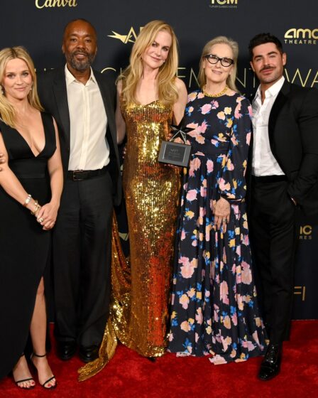Image may contain Lee Daniels Reese Witherspoon Zac Efron Meryl Streep Nicole Kidman Fashion Adult and Person
