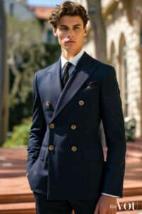Old Money Style Navy Suit