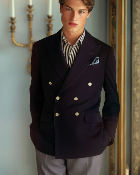 Navy Blue Blazer Old Money style Casual Dinner Party
