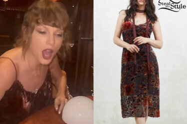 Taylor Swift: Printed Midi Dress