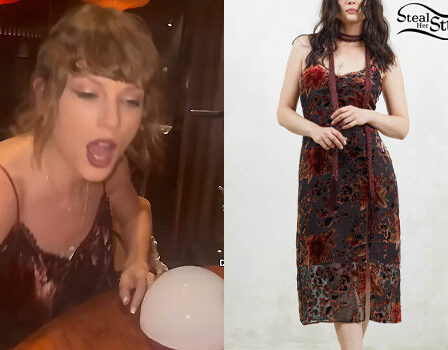 Taylor Swift: Printed Midi Dress