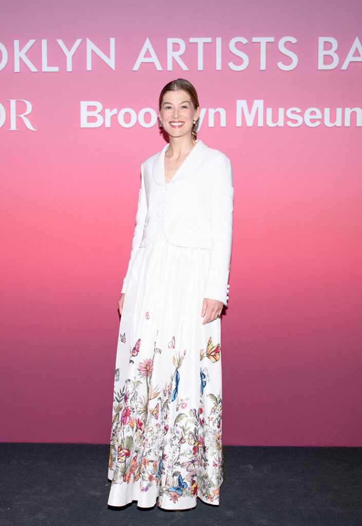 Rosamund Pike attends the The Brooklyn Artists Ball Made Possible by Dior