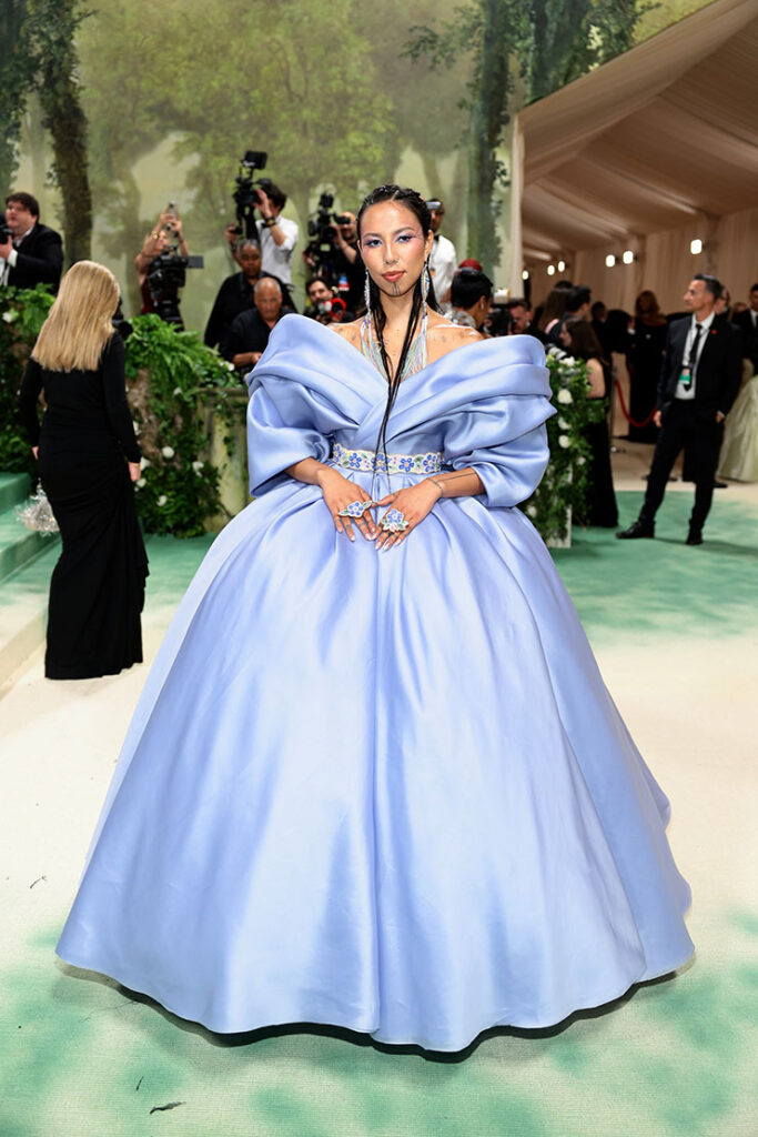 Quannah Chasinghorse attends the 2024 Met Gala